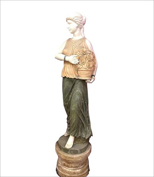 Maiden bearing Flowers