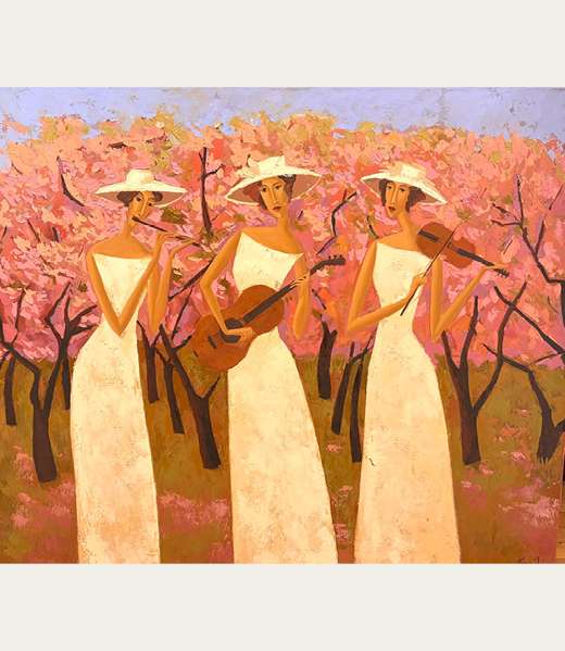 Three Graces & Cherry Blossoms