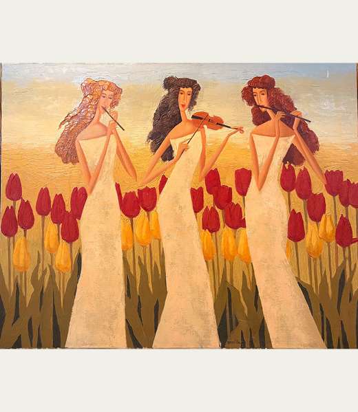 Three Graces & Tulips